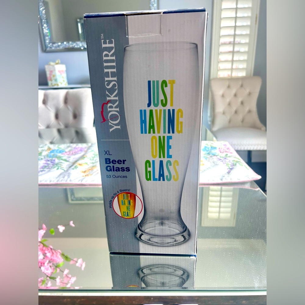 NIB 🍺Beer Glass XL holds 53 oz
